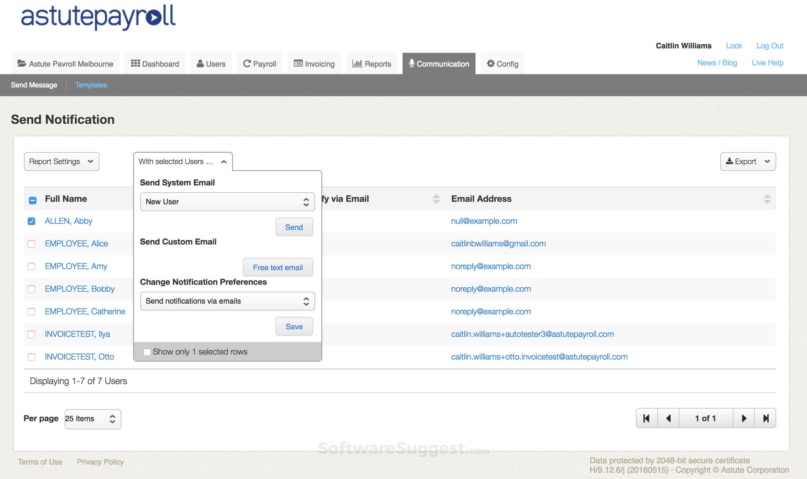 Astute Payroll Screenshot1